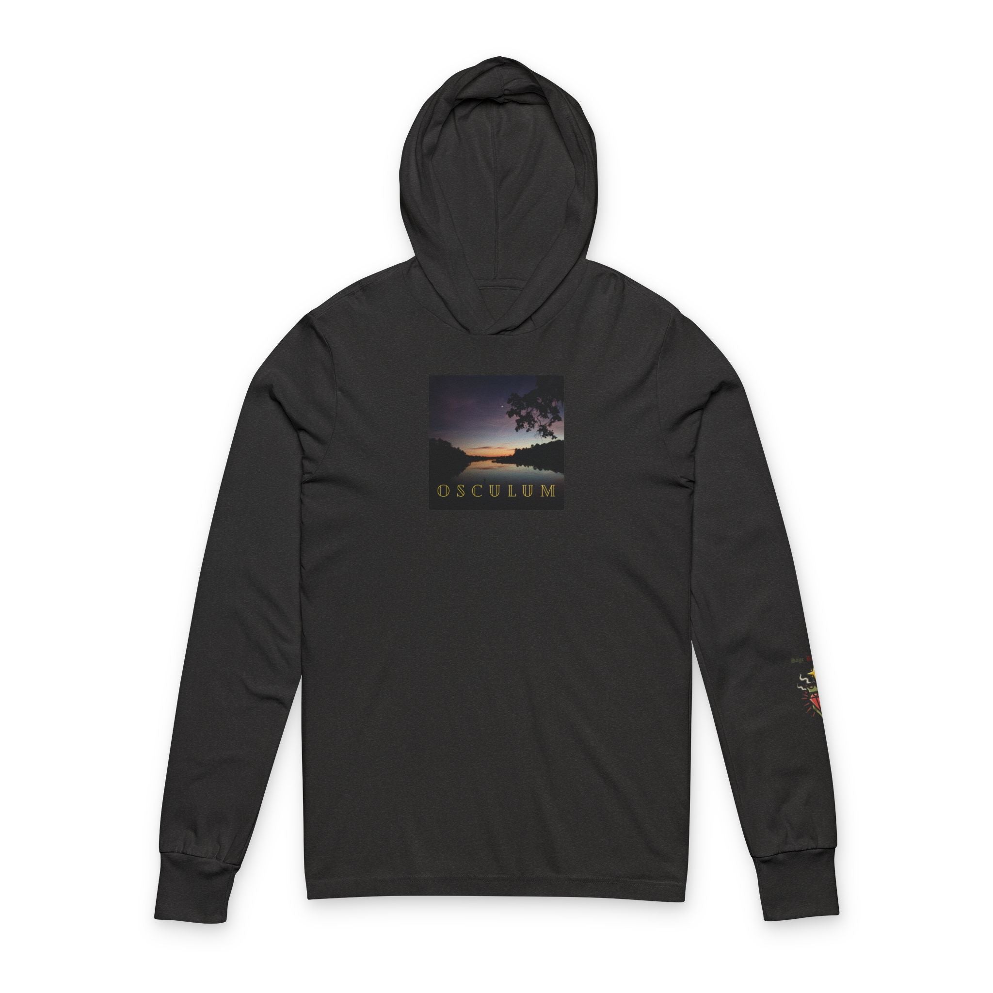 OSCULUM Latin "Kiss" Hooded Long Sleeve Tee