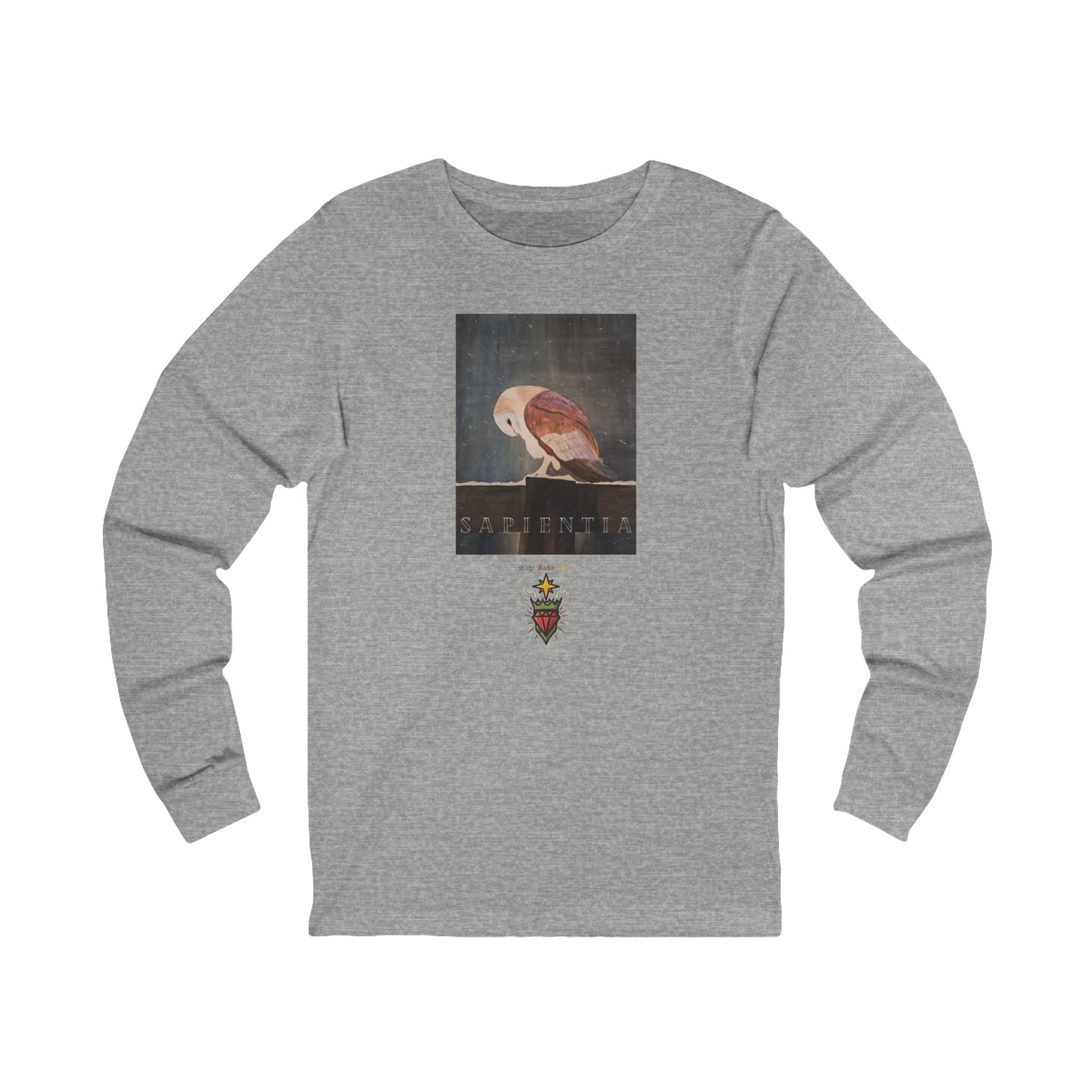 SAPIENTIA Latin "Wisdom" Long Sleeve Tee