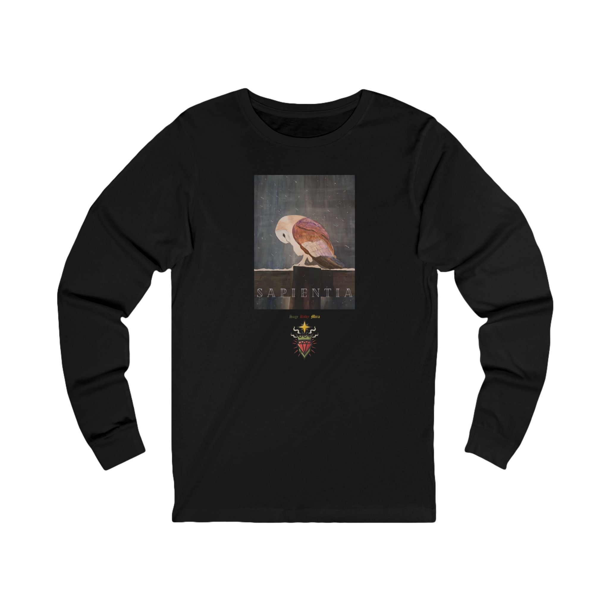 SAPIENTIA Latin "Wisdom" Long Sleeve Tee
