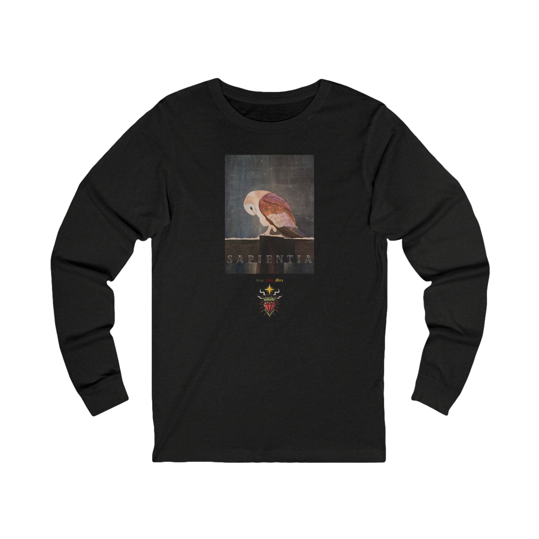 SAPIENTIA Latin "Wisdom" Long Sleeve Tee