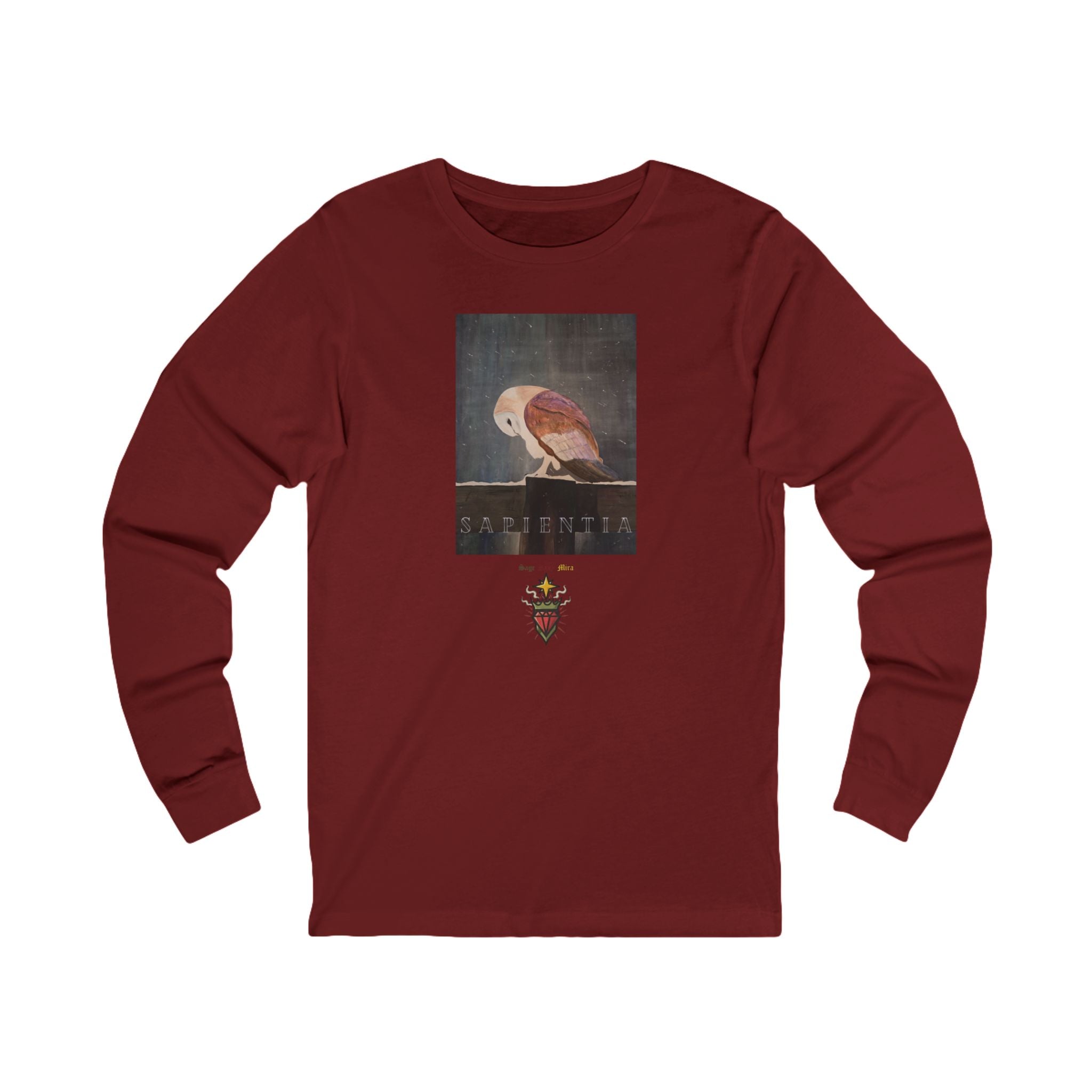 SAPIENTIA Latin "Wisdom" Long Sleeve Tee