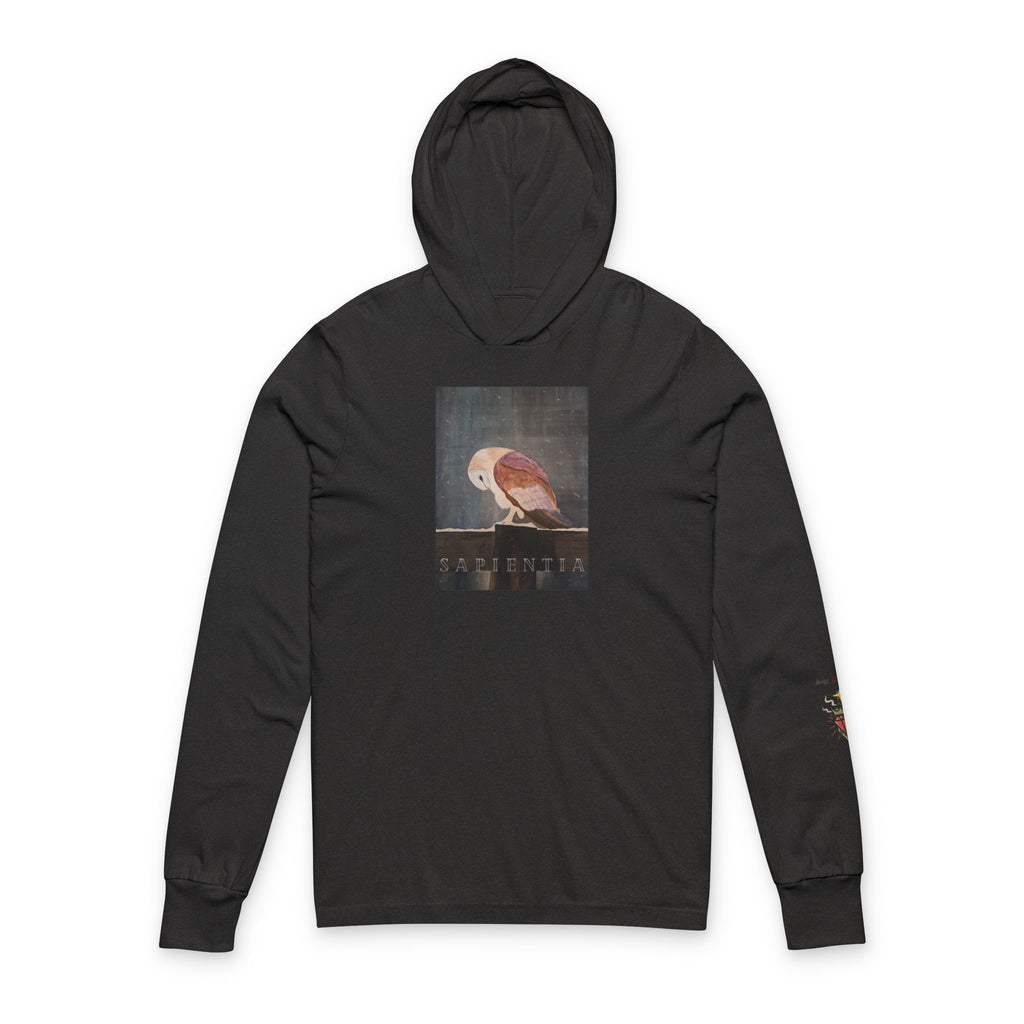 SAPIENTIA Latin "Wisdom" Hooded Long Sleeve Tee