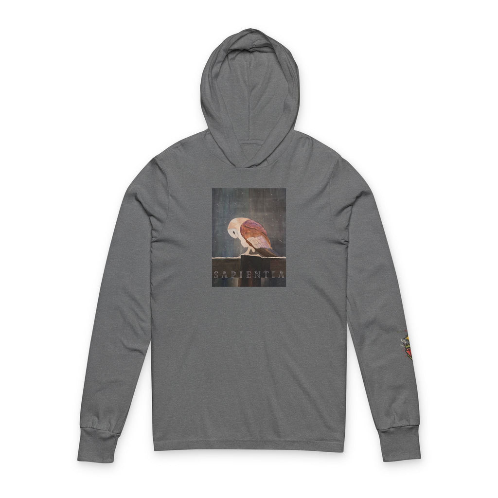 SAPIENTIA Latin "Wisdom" Hooded Long Sleeve Tee
