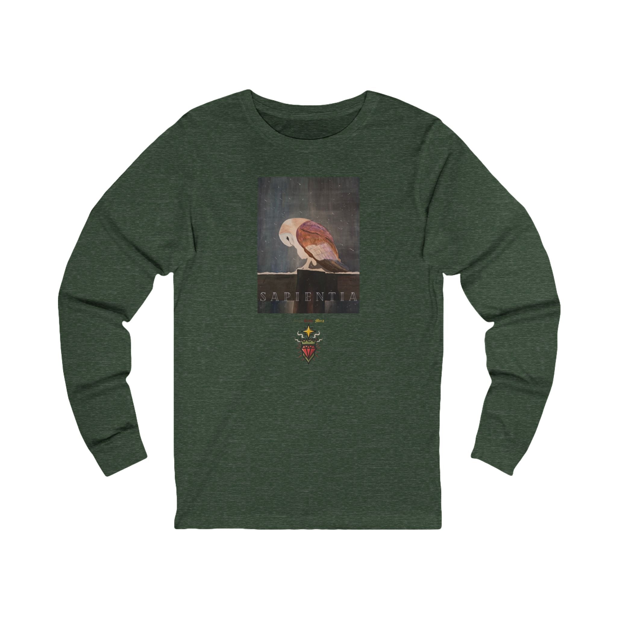 SAPIENTIA Latin "Wisdom" Long Sleeve Tee