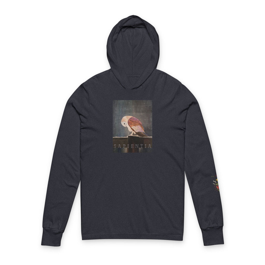 SAPIENTIA Latin "Wisdom" Hooded Long Sleeve Tee