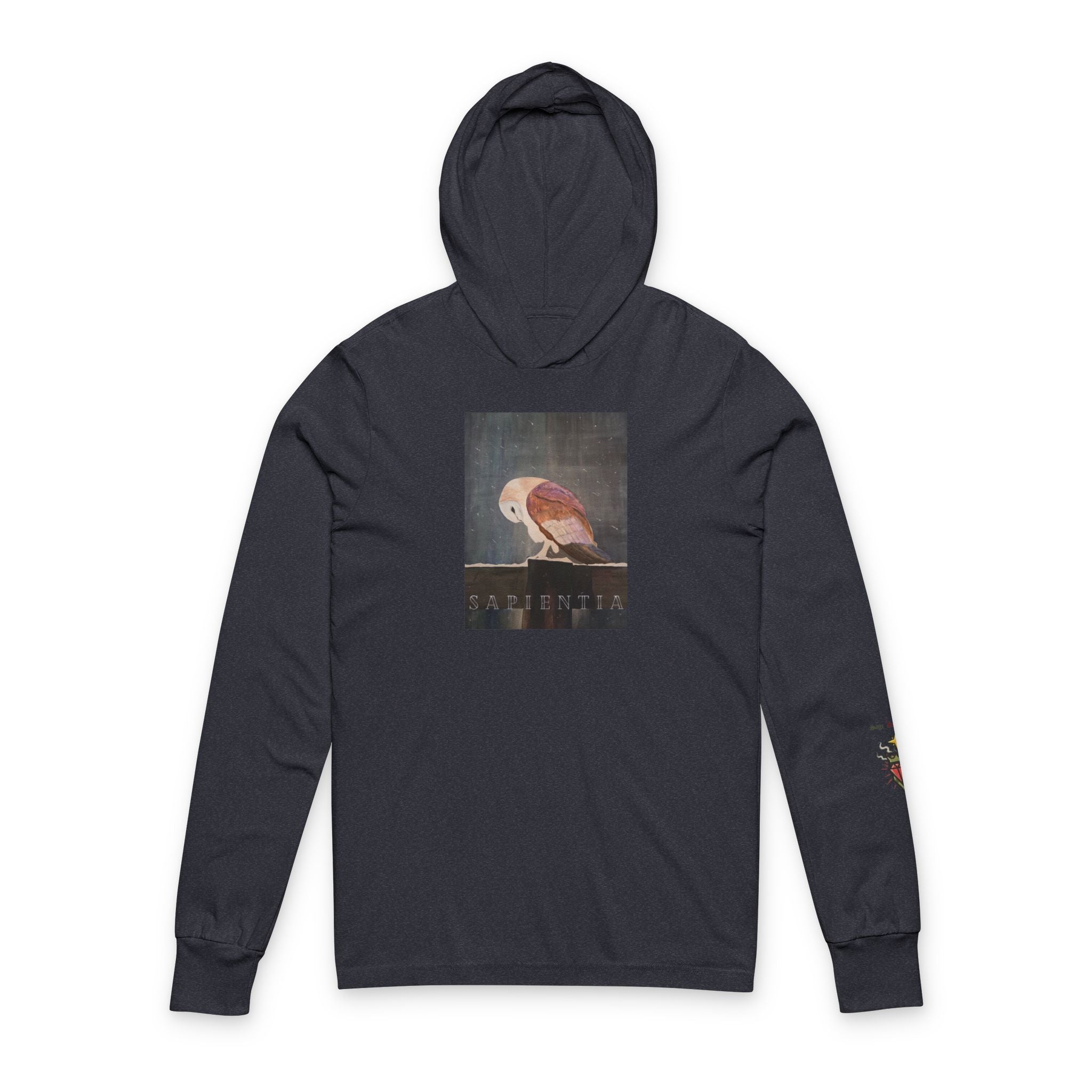 SAPIENTIA Latin "Wisdom" Hooded Long Sleeve Tee
