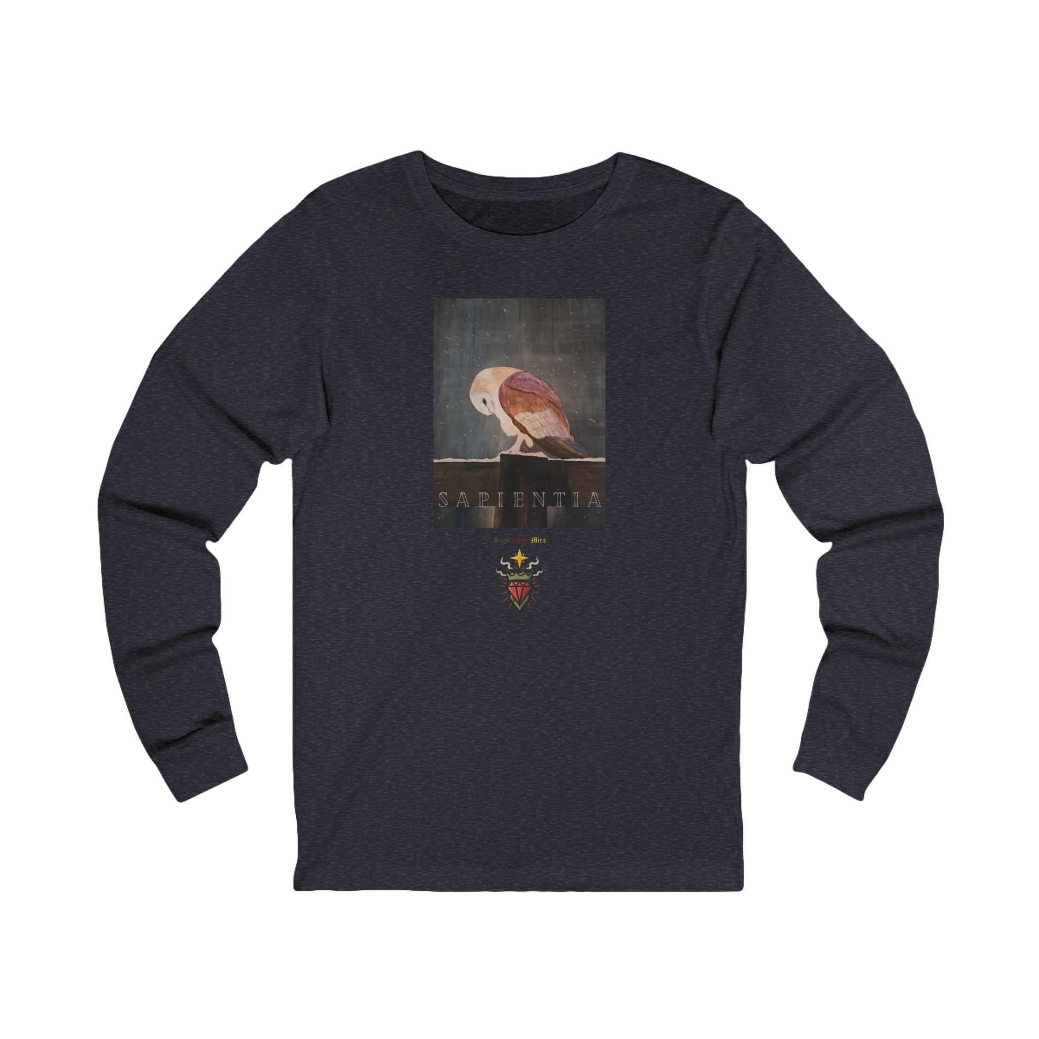 SAPIENTIA Latin "Wisdom" Long Sleeve Tee