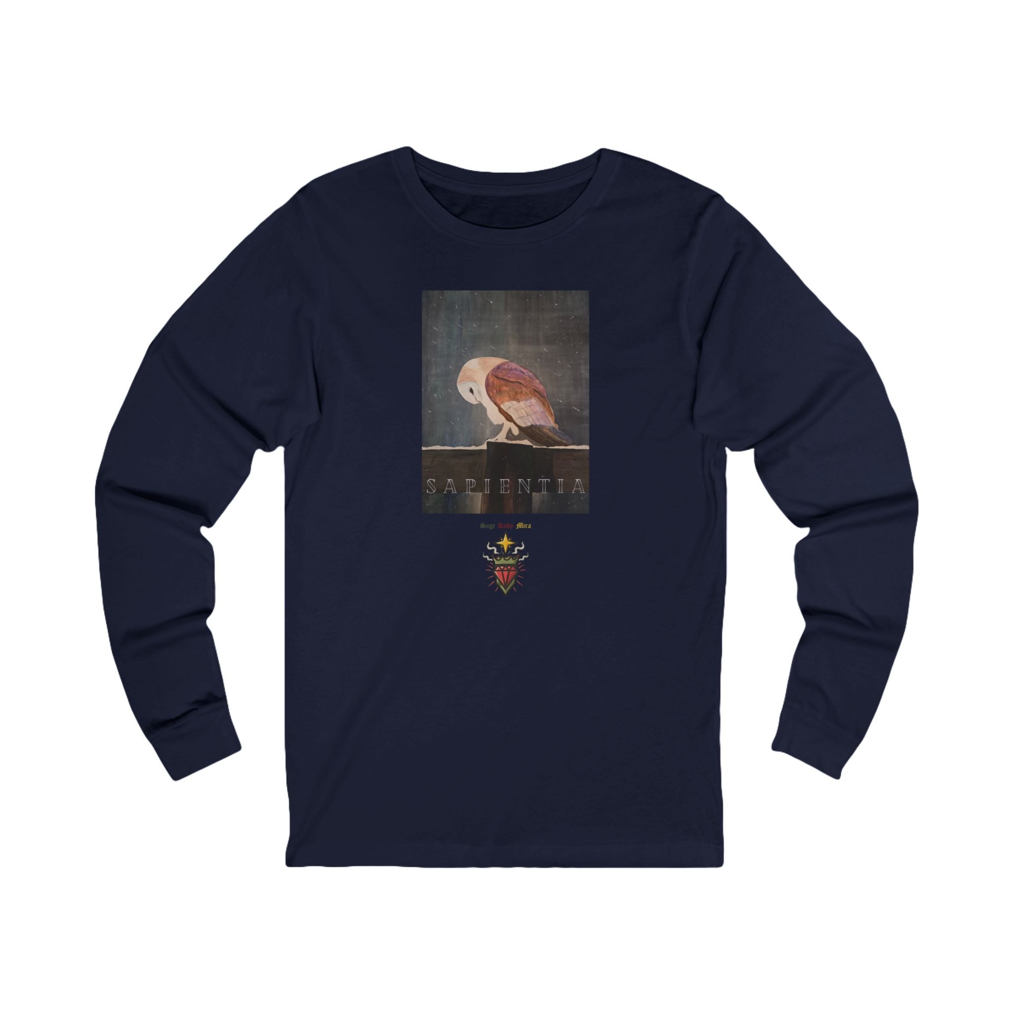 SAPIENTIA Latin "Wisdom" Long Sleeve Tee
