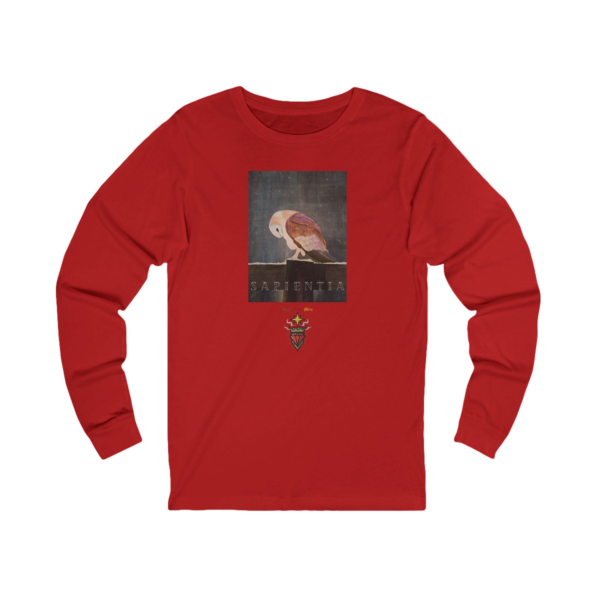 SAPIENTIA Latin "Wisdom" Long Sleeve Tee