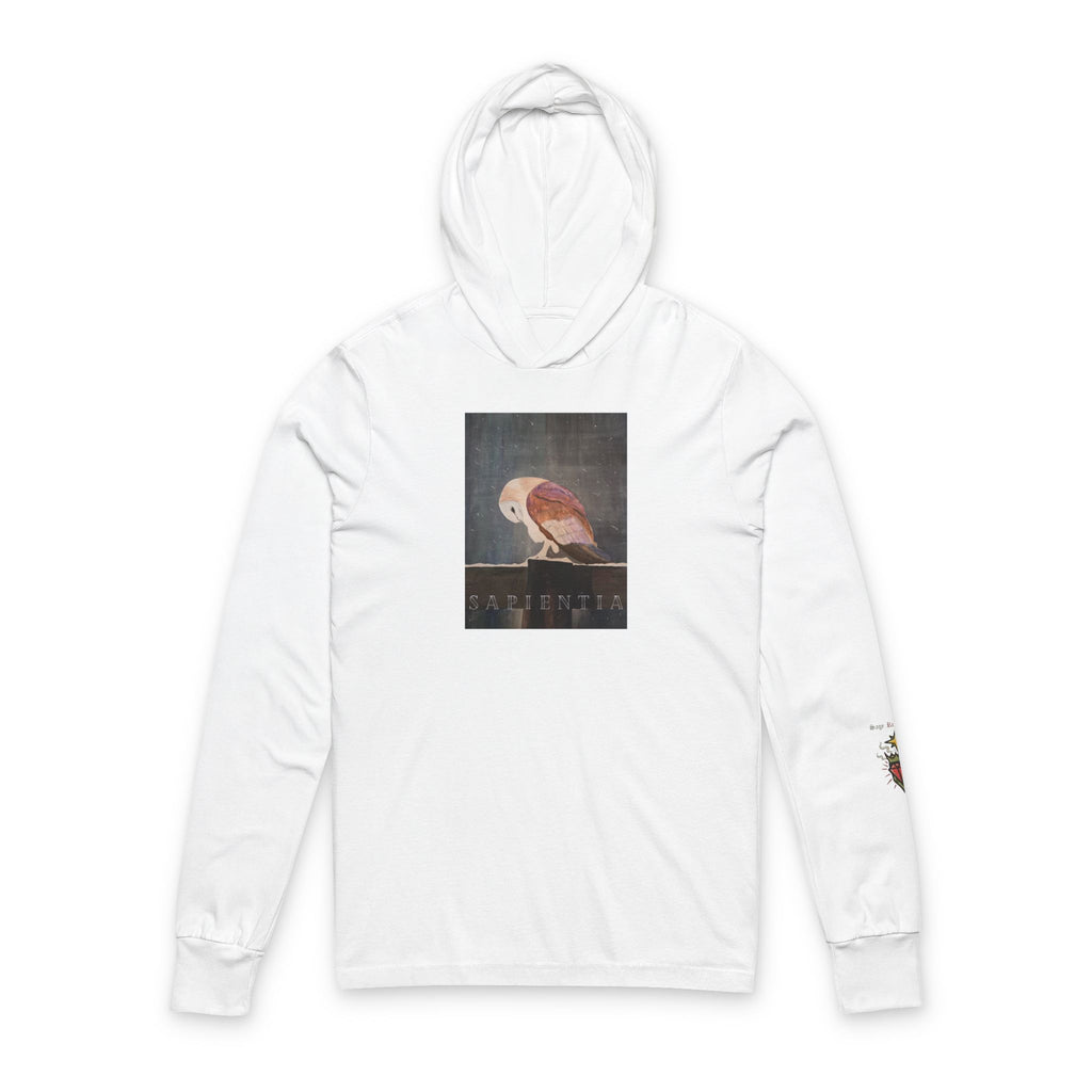 SAPIENTIA Latin "Wisdom" Hooded Long Sleeve Tee