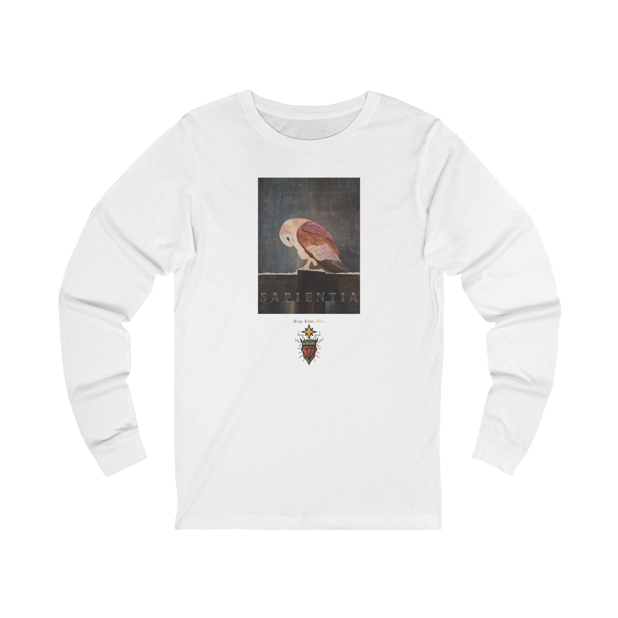 SAPIENTIA Latin "Wisdom" Long Sleeve Tee