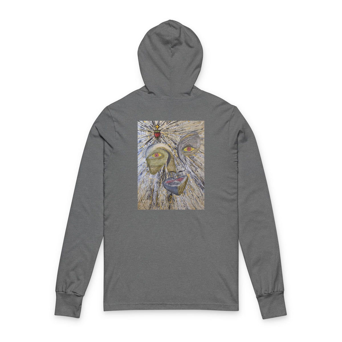 Trippin Out Hooded Long Sleeve Tee